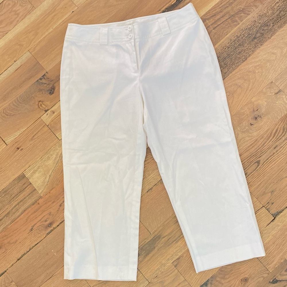 Atelier White Crop Pants Size 10